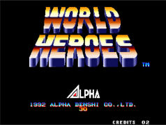 World Heroes Perfect Title Screen